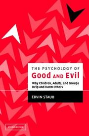 Cover of The Psychology of Good and Evil by Ervin Staub