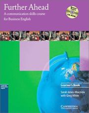 Front cover of Further Ahead Learner's Book with Bonus Extra BEC Preliminary Preparation CD-ROM by Sarah Jones-Macziola
