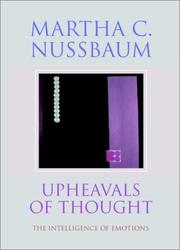 Front cover of Upheavals of Thought by Martha Nussbaum