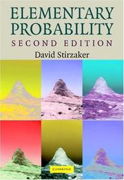 Cover of Elementary probability by David Stirzaker