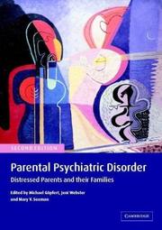 Cover of Parental psychiatric disorder by Unknown