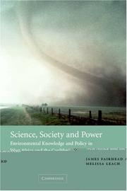 Front cover of SCIENCE, SOCIETY AND POWER: ENVIRONMENTAL KNOWLEDGE AND POLICY IN WEST AFRICA AND THE CARIBBEAN by Fairhead, James