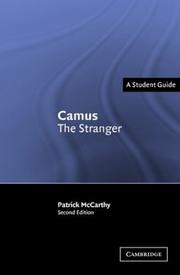 Cover of Camus by Patrick McCarthy
