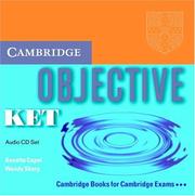 Front cover of Objective KET Set of 2 Audio CDs by Annette Capel
