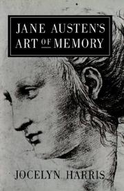 Front cover of Jane Austen's art of memory by Jocelyn Harris