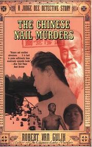 Front cover of The Chinese nail murders by Robert van Gulik