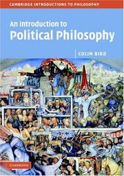 Front cover of An Introduction to Political Philosophy (Cambridge Introductions to Philosophy) by Colin Bird