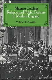 Front cover of Religion and Public Doctrine in Modern England (Cambridge Studies in the History and Theory of Politics) by Maurice Cowling