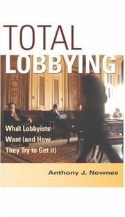 Front cover of Total Lobbying by Anthony J. Nownes