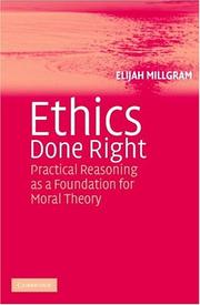 Cover of Ethics Done Right by Elijah Millgram