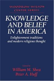 Front cover of Knowledge and belief in America by William M. Shea