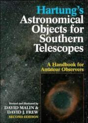 Cover of Hartung's astronomical objects for southern telescopes by David Malin