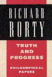 Cover of Truth and Progress by Richard Rorty