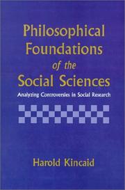Front cover of Philosophical Foundations of the Social Sciences by Harold Kincaid