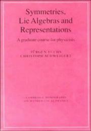 Front cover of Symmetries, lie algebras and representations by Fuchs, Jürgen
