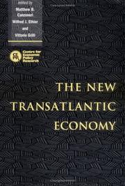 Front cover of The new transatlantic economy by Matthew B. Canzoneri