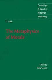 Cover of Metaphysik der Sitten by Immanuel Kant