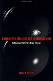 Front cover of Subjectivity, Realism, and Postmodernism by Frank B. Farrell