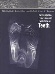 Cover of Development, function, and evolution of teeth by Mark W. J. Ferguson