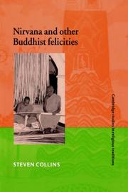 Front cover of Nirvana and other Buddhist felicities by Steven Collins