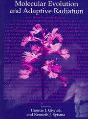 Cover of Molecular Evolution and Adaptive Radiation by Thomas J. Givnish
