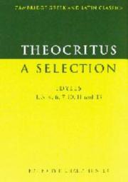Cover of A selection by Theocritus