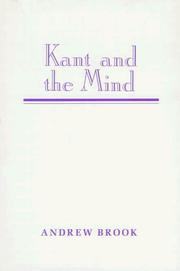 Cover of Kant and the mind by Andrew Brook