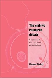 Cover of The embryo research debate by M. J. Mulkay