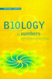 Cover of Biology by numbers by R. F. Burton