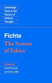 Cover of Fichte by Johann Gottlieb Fichte