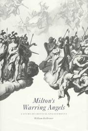 Cover of Milton's warring angels by William Kolbrener