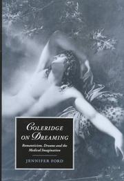 Front cover of Coleridge on Dreaming by Jennifer Ford