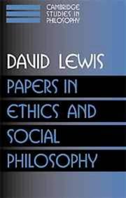 Front cover of Papers in ethics and social philosophy by Lewis, David K.
