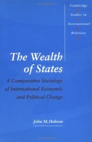 Front cover of The wealth of states by John M. Hobson