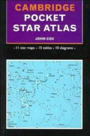 Front cover of Cambridge pocket star atlas by Cox, John