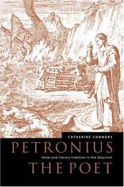 Front cover of Petronius the poet by Catherine Connors