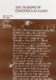 Front cover of The Making of Chaucer's English by Christopher Cannon