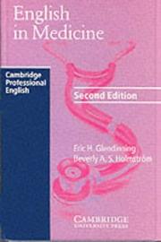 Cover of English in Medicine by Eric H. Glendinning