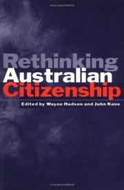 Front cover of Rethinking Australian Citizenship by Wayne Hudson