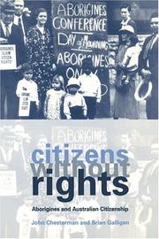 Cover of Citizens without rights by John Chesterman