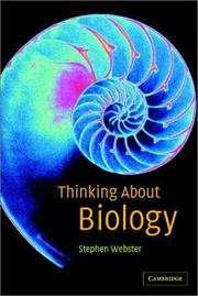 Cover of Thinking about Biology by Stephen Webster