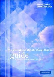 Front cover of The international climate change regime by Farhana Yamin