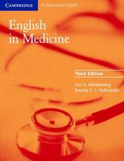Cover of English in medicine by Eric H. Glendinning