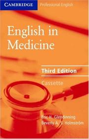 Cover of English in Medicine Audio Cassette by Eric H. Glendinning