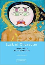 Front cover of Lack of Character by John M. Doris