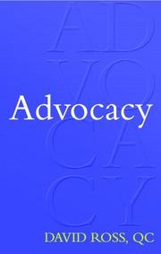 Cover of Advocacy by David Ross