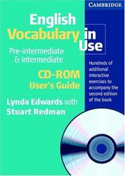 Front cover of English Vocabulary in Use Pre-Intermediate and Intermediate CD-ROM (Vocabulary in Use) by Lynda Edwards