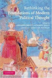Front cover of Rethinking the Foundations of Modern Political Thought by Holly Hamilton-Bleakley