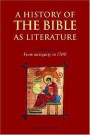 Front cover of A History of the Bible as Literature by David Norton