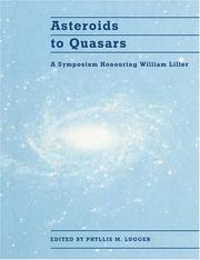 Cover of Asteroids to quasars by Phyllis M. Lugger